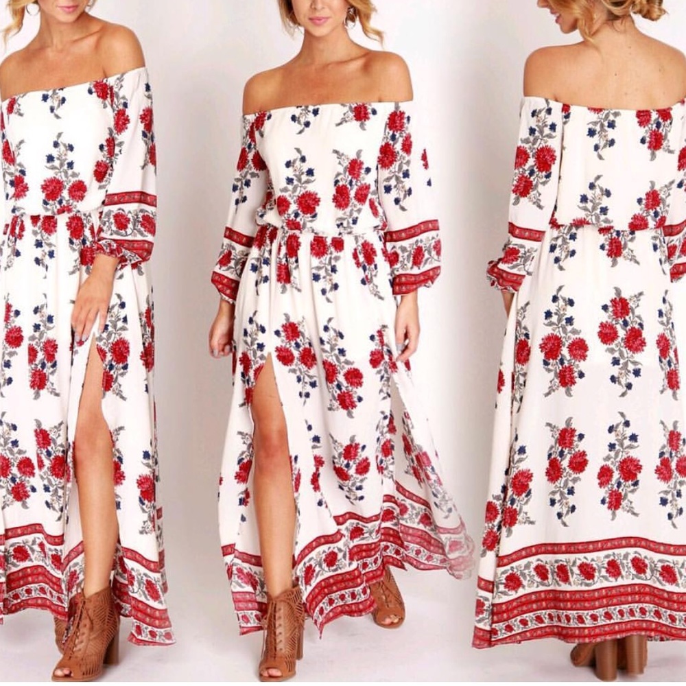 ❤️ Gorgeous off the shoulder maxi